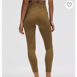 Lululemon Athletica Nulu High-Rise Tights in Tan/allspice